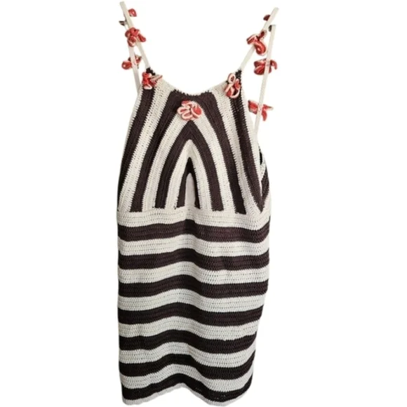 Anthropologie Celandine XL Swim Dress Cover Up Crochet Resortwear - Picture 7 of 15